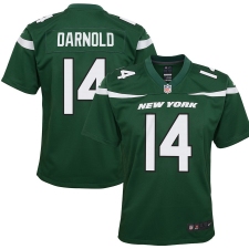 Youth New York Jets #14 Sam Darnold Game Jersey - Green