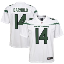Youth  New York Jets  #14 Sam Darnold Nike Game Jersey - White (2)