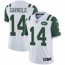 Youth Nike New York Jets #14 Sam Darnold White Vapor Untouchable Limited Player NFL Jersey