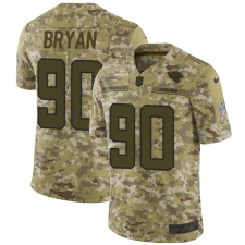 Youth Nike Jacksonville Jaguars #90 Taven Bryan Limited Camo 2018 Salute to Service NFL Jersey