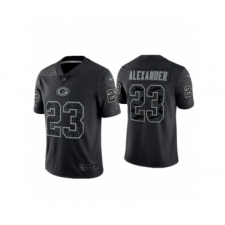 Men's Green Bay Packers #23 Jaire Alexander Black Reflective Limited Stitched Football Jersey