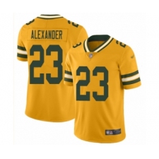 Men's Green Bay Packers #23 Jaire Alexander Limited Gold Inverted Legend Football Jersey