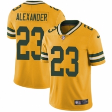 Men's Nike Green Bay Packers #23 Jaire Alexander Elite Gold Rush Vapor Untouchable NFL Jersey