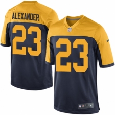Men's Nike Green Bay Packers #23 Jaire Alexander Game Navy Blue Alternate NFL Jersey
