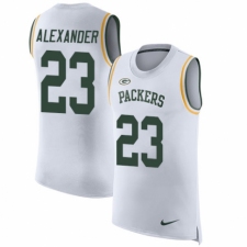 Men's Nike Green Bay Packers #23 Jaire Alexander White Rush Player Name & Number Tank Top NFL Jersey