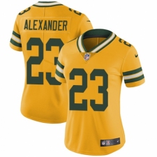 Women's Nike Green Bay Packers #23 Jaire Alexander Limited Gold Rush Vapor Untouchable NFL Jersey