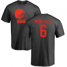 NFL Nike Cleveland Browns #6 Baker Mayfield Ash One Color T-Shirt