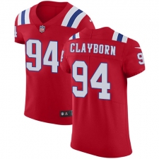 Mens New England Patriots Adrian Clayborn Red Vapor Untouchable Elite Jersey