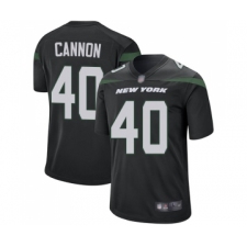 Men's New York Jets #40 Trenton Cannon Game Black Alternate Football Jersey