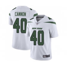 Youth New York Jets #40 Trenton Cannon White Vapor Untouchable Limited Player Football Jersey