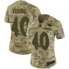 Women's Nike Baltimore Ravens #40 Kenny Young Limited Camo 2018 Salute to Service NFL Jersey