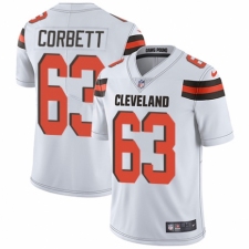 Youth Nike Cleveland Browns #63 Austin Corbett White Vapor Untouchable Limited Player NFL Jersey