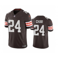 Men's Cleveland Browns #24 Nick Chubb Brown 2023 F.U.S.E. Vapor Untouchable Limited Stitched Jersey