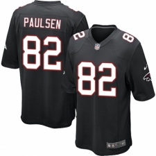 Men's Nike Atlanta Falcons #82 Logan Paulsen Game Black Alternate NFL Jersey