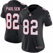 Women's Nike Atlanta Falcons #82 Logan Paulsen Black Alternate Vapor Untouchable Elite Player NFL Jersey