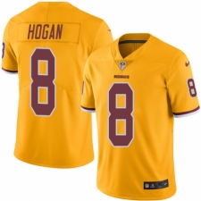 Men's Nike Washington Redskins #8 Kevin Hogan Elite Gold Rush Vapor Untouchable NFL Jersey