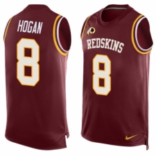Men's Nike Washington Redskins #8 Kevin Hogan Limited Red Player Name & Number Tank Top NFL Jersey