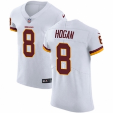 Men's Nike Washington Redskins #8 Kevin Hogan White Vapor Untouchable Elite Player NFL Jersey