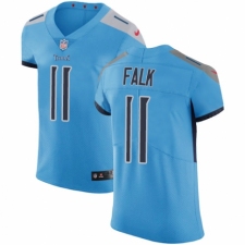 Men's Nike Tennessee Titans #11 Luke Falk Light Blue Alternate Vapor Untouchable Elite Player NFL Jersey