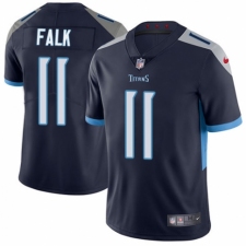 Men's Nike Tennessee Titans #11 Luke Falk Navy Blue Team Color Vapor Untouchable Limited Player NFL Jersey