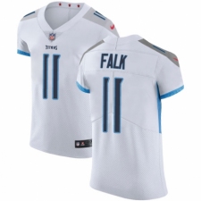 Men's Nike Tennessee Titans #11 Luke Falk White Vapor Untouchable Elite Player NFL Jersey