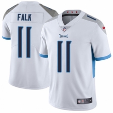 Men's Nike Tennessee Titans #11 Luke Falk White Vapor Untouchable Limited Player NFL Jersey