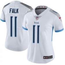 Women's Nike Tennessee Titans #11 Luke Falk White Vapor Untouchable Elite Player NFL Jersey