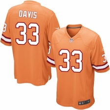 Men's Nike Tampa Bay Buccaneers #33 Carlton Davis Game Orange Glaze Alternate NFL Jersey