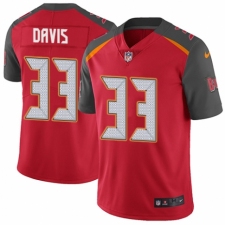 Men's Nike Tampa Bay Buccaneers #33 Carlton Davis Red Team Color Vapor Untouchable Limited Player NFL Jersey