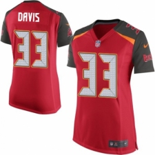 Women's Nike Tampa Bay Buccaneers #33 Carlton Davis Game Red Team Color NFL Jersey