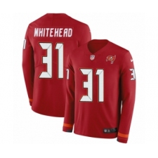 Youth Nike Tampa Bay Buccaneers #31 Jordan Whitehead Limited Red Therma Long Sleeve NFL Jersey