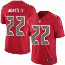 Men's Nike Tampa Bay Buccaneers #22 Ronald Jones II Limited Red Rush Vapor Untouchable NFL Jersey