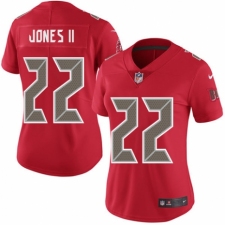 Women's Nike Tampa Bay Buccaneers #22 Ronald Jones II Limited Red Rush Vapor Untouchable NFL Jersey