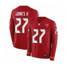 Youth Nike Tampa Bay Buccaneers #27 Ronald Jones II Limited Red Therma Long Sleeve NFL Jersey