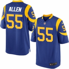 Men's Nike Los Angeles Rams #55 Brian Allen Game Royal Blue Alternate NFL Jersey