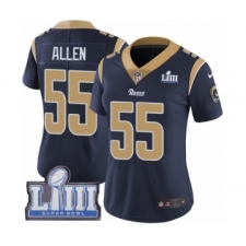 Women's Nike Los Angeles Rams #55 Brian Allen Navy Blue Team Color Vapor Untouchable Limited Player Super Bowl LIII Bound NFL Jersey