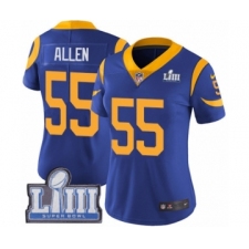 Women's Nike Los Angeles Rams #55 Brian Allen Royal Blue Alternate Vapor Untouchable Limited Player Super Bowl LIII Bound NFL Jersey