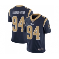 Men's Los Angeles Rams #94 John Franklin-Myers Navy Blue Team Color Vapor Untouchable Limited Player Football Jersey
