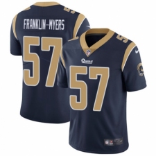 Men's Nike Los Angeles Rams #57 John Franklin-Myers Navy Blue Team Color Vapor Untouchable Limited Player NFL Jersey