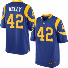 Men's Nike Los Angeles Rams #42 John Kelly Game Royal Blue Alternate NFL Jersey