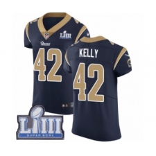 Men's Nike Los Angeles Rams #42 John Kelly Navy Blue Team Color Vapor Untouchable Elite Player Super Bowl LIII Bound NFL Jersey
