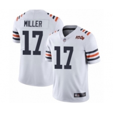 Men's Chicago Bears #17 Anthony Miller White 100th Season Limited Football Jersey