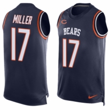 Men's Nike Chicago Bears #17 Anthony Miller Limited Navy Blue Player Name & Number Tank Top NFL Jersey