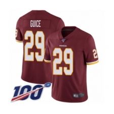 Youth Washington Redskins #29 Derrius Guice Burgundy Red Team Color Vapor Untouchable Limited Player 100th Season Football Jersey