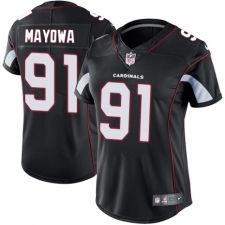 Women's Nike Arizona Cardinals #91 Benson Mayowa Black Alternate Vapor Untouchable Elite Player NFL Jersey