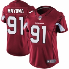 Women's Nike Arizona Cardinals #91 Benson Mayowa Red Team Color Vapor Untouchable Elite Player NFL Jersey