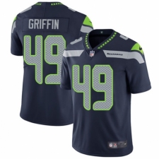Youth Nike Seattle Seahawks #49 Shaquem Griffin Navy Blue Team Color Vapor Untouchable Elite Player NFL Jersey