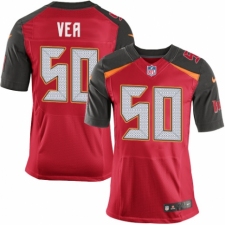 Men's Nike Tampa Bay Buccaneers #50 Vita Vea Elite Red Team Color NFL Jersey