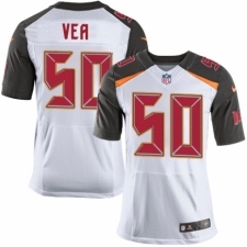 Men's Nike Tampa Bay Buccaneers #50 Vita Vea Elite White NFL Jersey