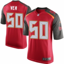 Men's Nike Tampa Bay Buccaneers #50 Vita Vea Game Red Team Color NFL Jersey